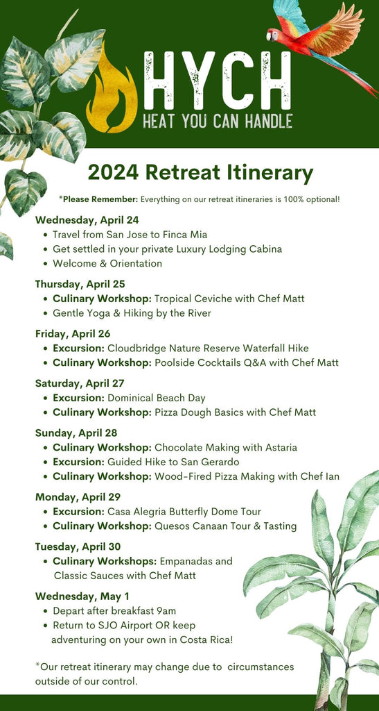 Cloud Forest Retreat Itinerary