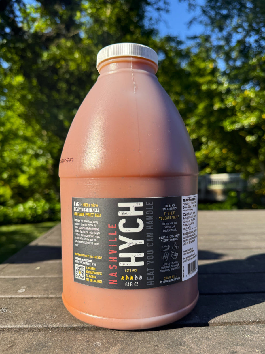 Nashville Hot Chicken Half Gallon 64oz – HYCH: Heat You Can Handle